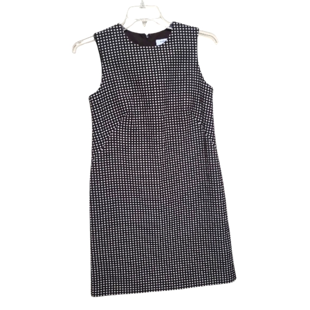 Isaac Mizrahi Womens Brown and White Polka Dots Shift A-line  Dress Size 8